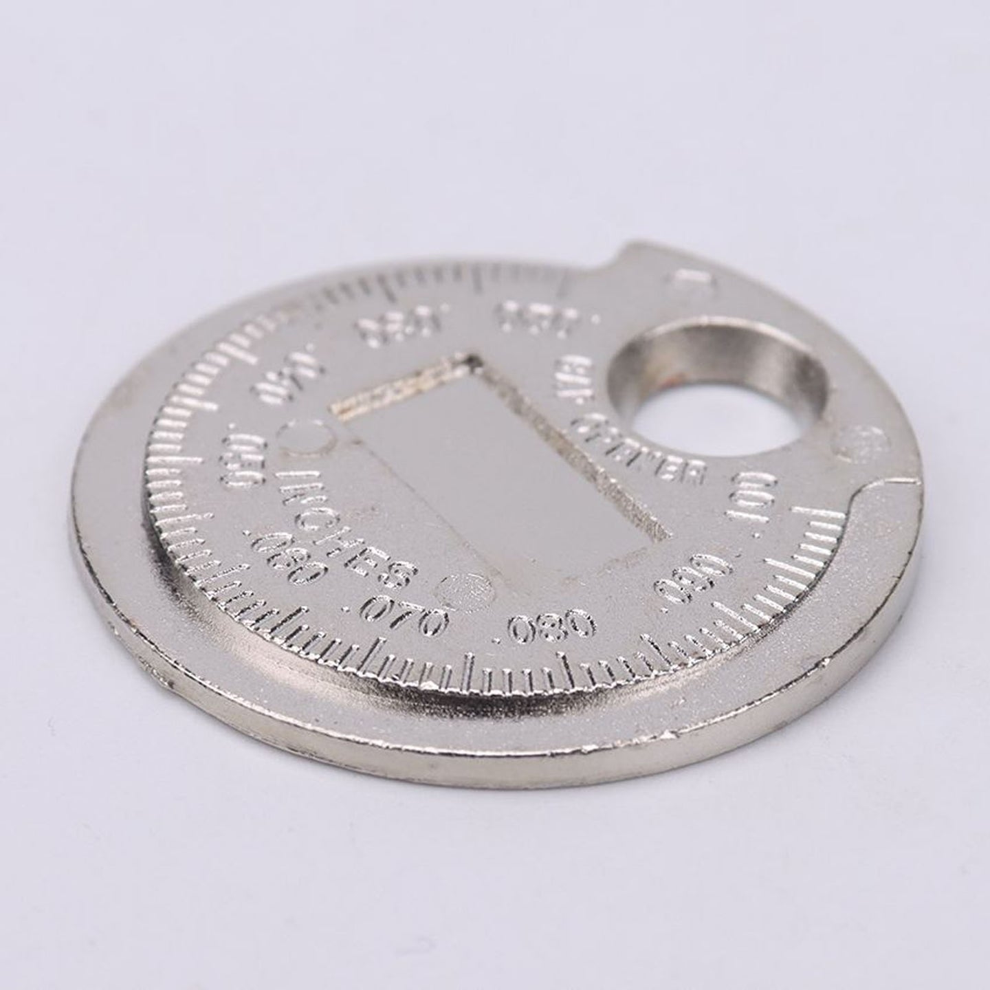 2 Pack Automobile And Motorcycle Spark Plug Gap Adjustment Tool 0.6-2.4mm Coin Type Spark Plug Gauge
