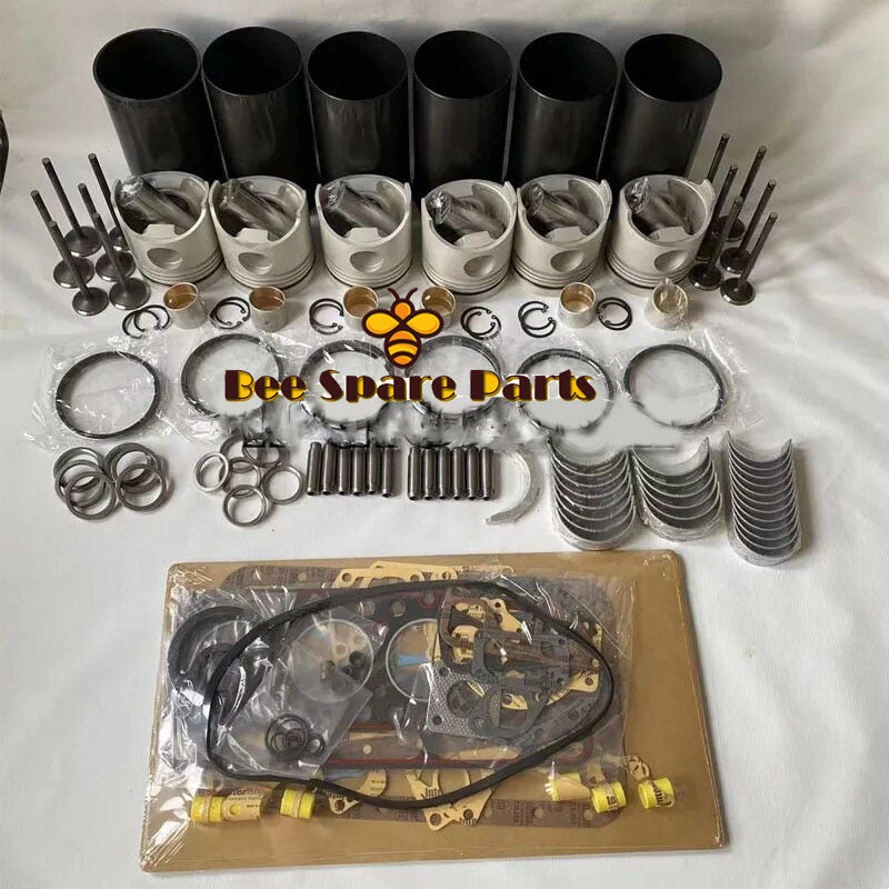 6M61 Overhaul Rebuild Kit For Mitsubishi Diesel Engine Parts Head Gasket Piston Set ME133179 118mm