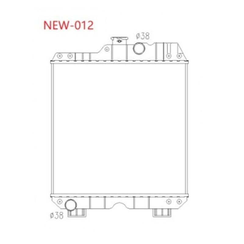 5172926 Radiator Fits Case-IH Tractors JX75 JX85 JX95 JX1070N JX1075N JX1095N