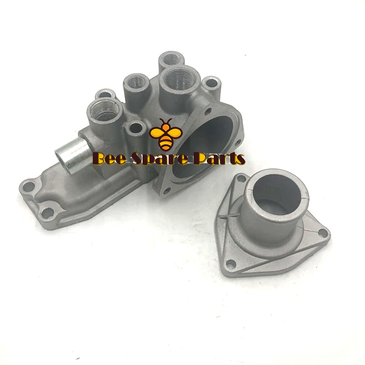Full Set Upper & Lower Thermostat Housing for Isuzu 6BD1 Hitachi EX200-1 EX200