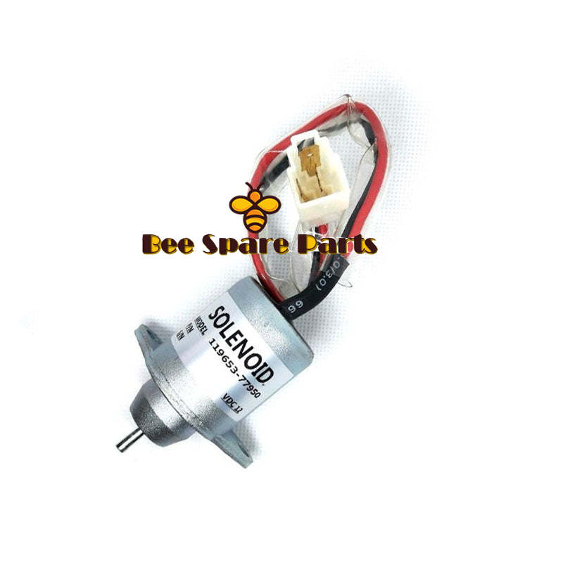 New Stop Solenoid 119653-66500 for Yanmar 3TNE74 3TNE68 Engine 12V