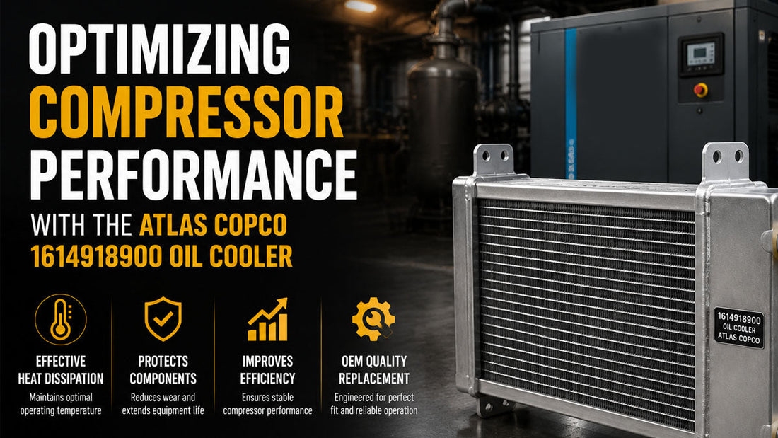 Optimizing Compressor Performance with the Atlas Copco 1614918900 Oil Cooler