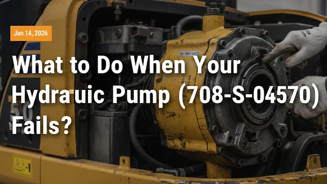 Komatsu PC30MR-2 Troubleshooting: What to Do When Your Hydraulic Pump (708-3S-04570) Fails?