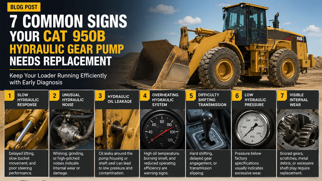 7 Common Signs Your CAT 950B Hydraulic Gear Pump Needs Replacement
