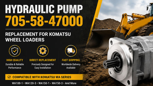 Hydraulic Pump 705-58-47000 Replacement Guide for Komatsu WA Wheel Loaders