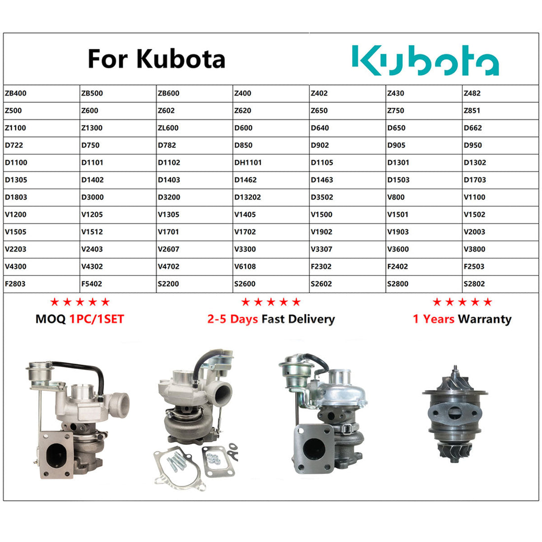  Competitive Price For Kubota Turbocahrger!