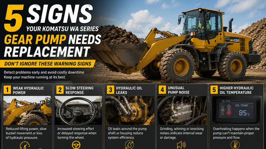 5 Signs Your Komatsu WA100-3, WA120-3, WA150-3 or WA180-3 Gear Pump Needs Replacement