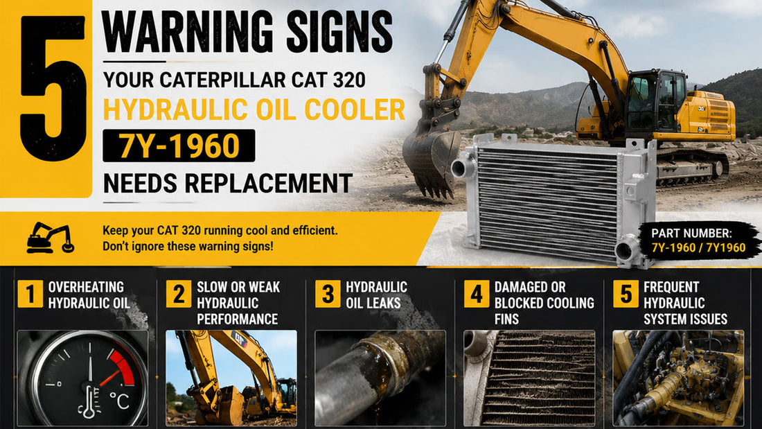 5 Warning Signs Your Caterpillar CAT 320 Hydraulic Oil Cooler 7Y-1960 Needs Replacement