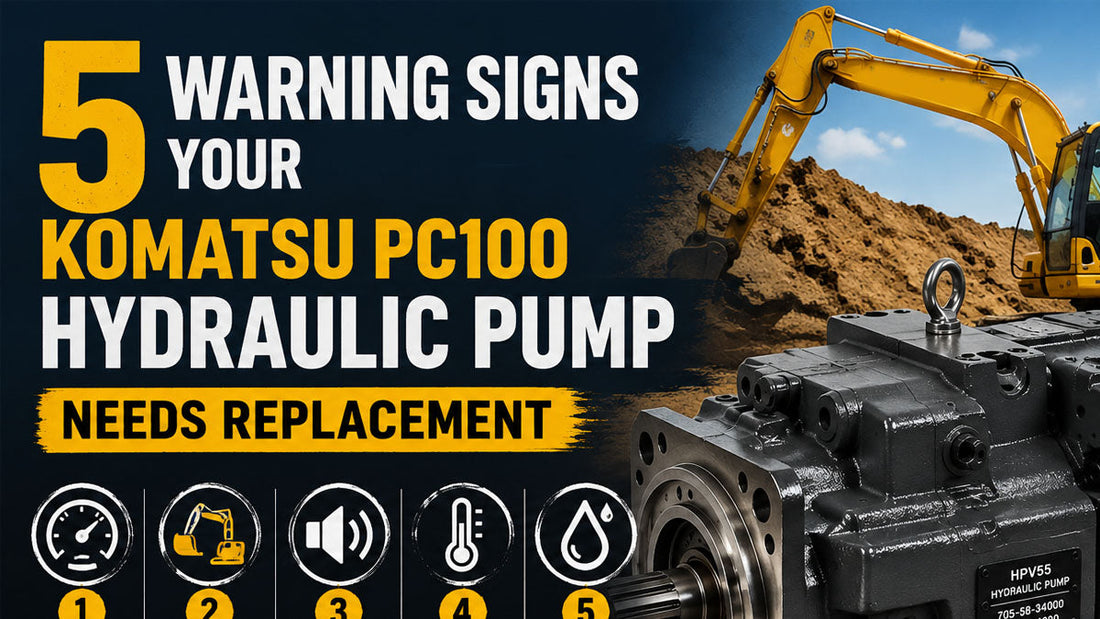5 Warning Signs Your Komatsu PC100 Hydraulic Pump Needs Replacement