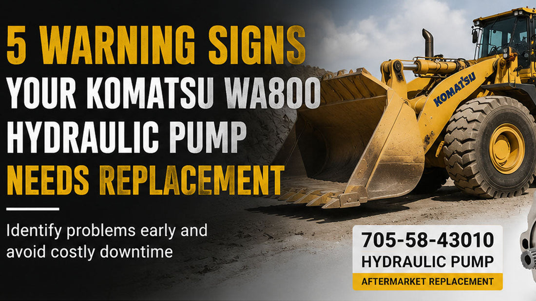 5 Warning Signs Your Komatsu WA800 Hydraulic Pump Needs Replacement