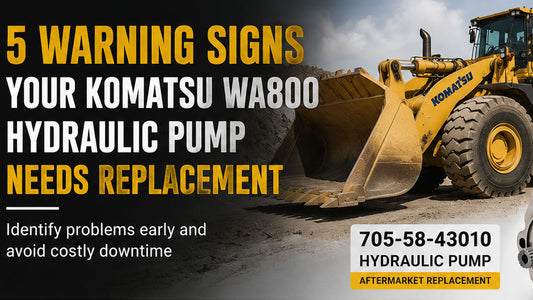 5 Warning Signs Your Komatsu WA800 Hydraulic Pump Needs Replacement