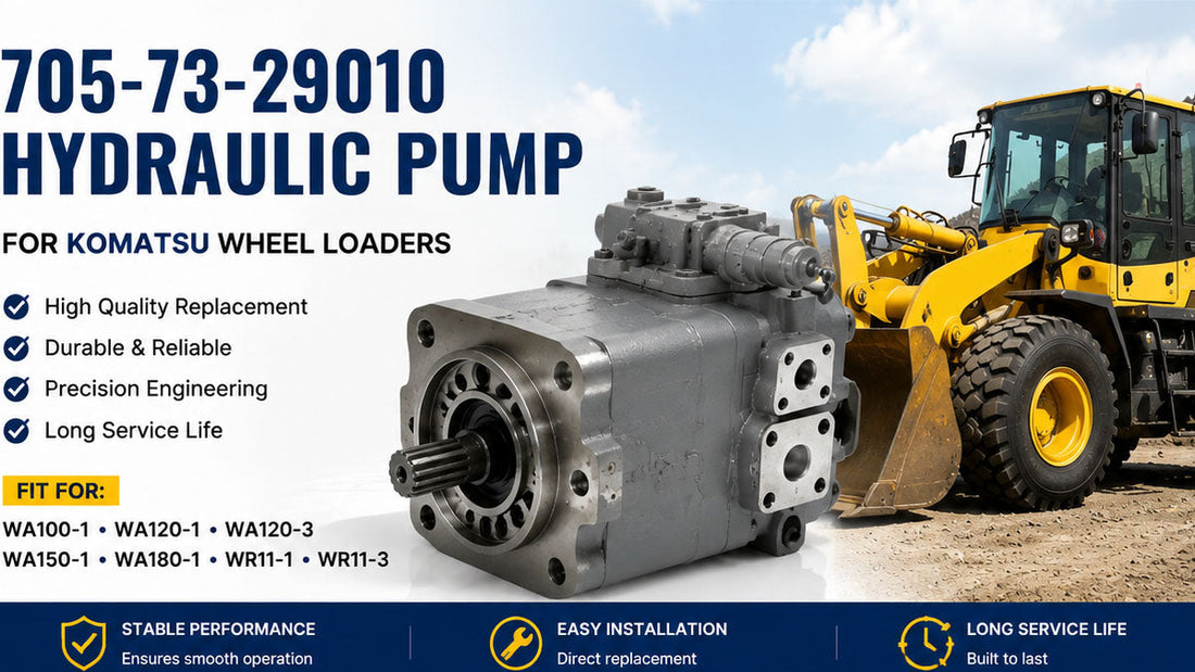 Hydraulic Pump 705-73-29010 Replacement Guide for Komatsu WA100-1 WA120-3 WA150-1 Wheel Loader
