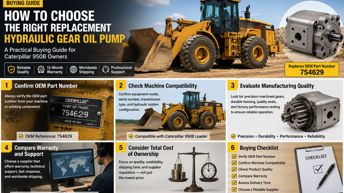 How to Choose the Right Replacement Hydraulic Gear Oil Pump for Your Caterpillar 950B
