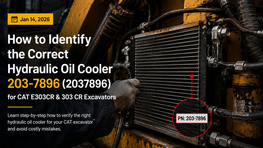 How to Identify the Correct Hydraulic Oil Cooler 203-7896 for CAT E303CR & 303 CR Excavators