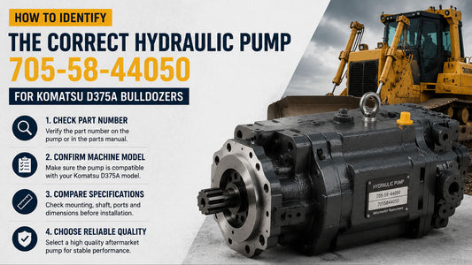 How to Identify the Correct Hydraulic Pump 705-58-44050 for Komatsu D375A Bulldozers