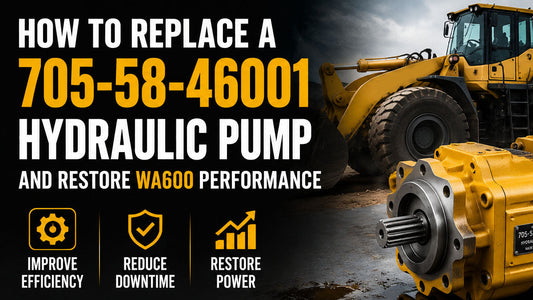 How to Replace a 705-58-46001 Hydraulic Pump and Restore WA600 Performance
