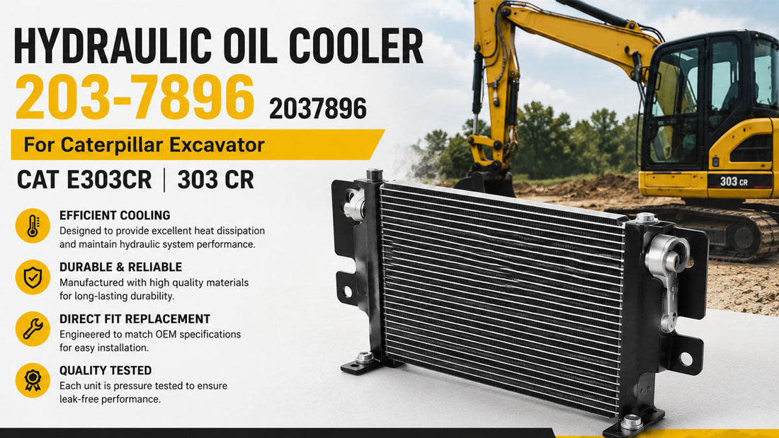 Hydraulic Oil Cooler 203-7896 for CAT E303CR & 303 CR Excavators – Reliable Cooling Performance