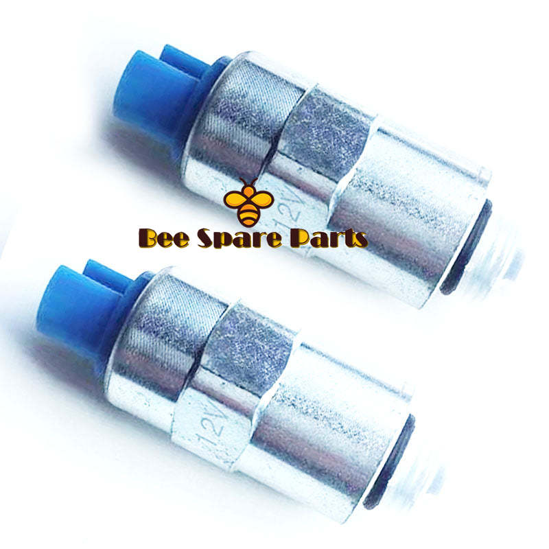 2pcs Fuel Shut Off Solenoid SPE00010 For Caterpillar Cat 12V