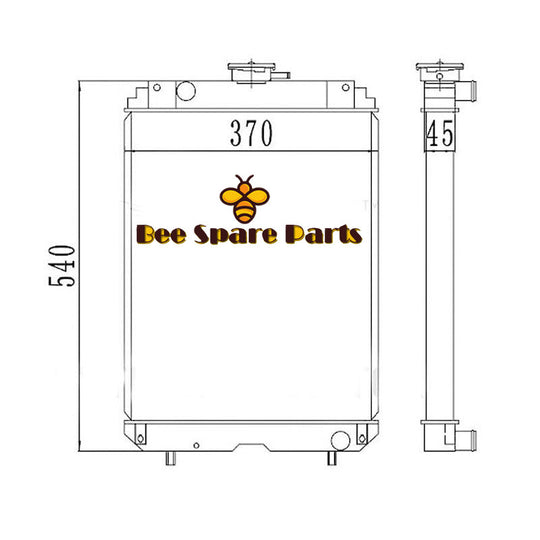 Buy New Radiator Core 21U-03-31102 For Komatsu PC30MR-1 PC27MR-1 PC35MR-1 Excavator