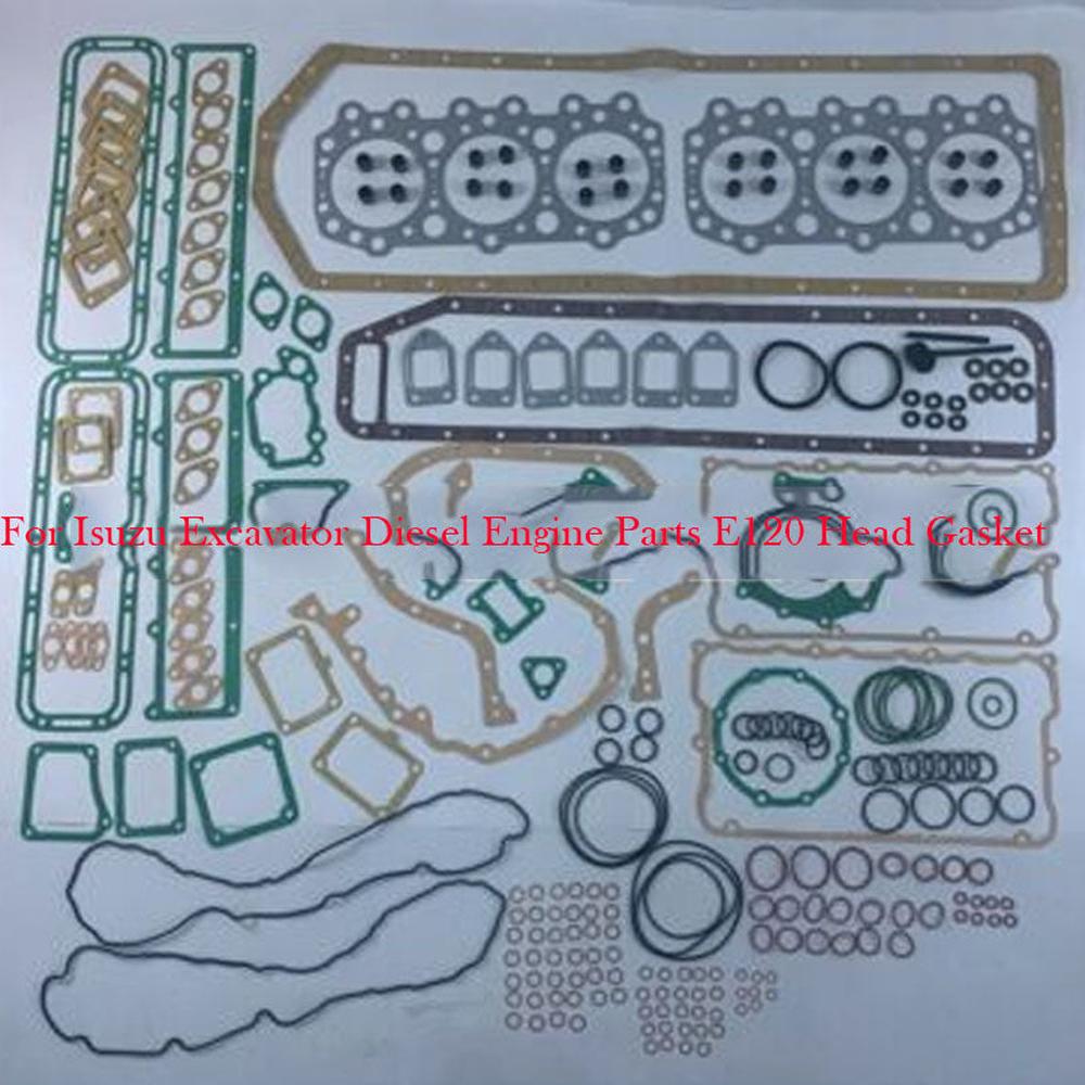 For Isuzu E120 E120T Full Gasket Kit 1-87810-247-1 With Head Gasket 1-11141-684-0 For Truck VPR290 E120 Engine Repair-Replacement Aftermarket Parts