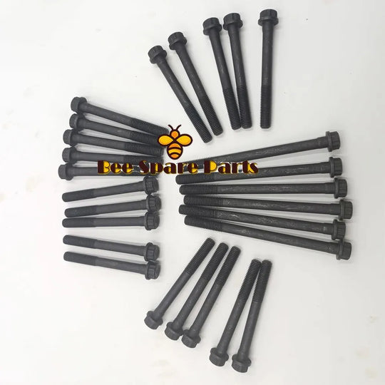 1 SET CYLINDER HEAD BOLT FOR MITSUBISHI ENGINE 6D14 6D14T 6D15 6D16 6D16T-BeeSpareParts