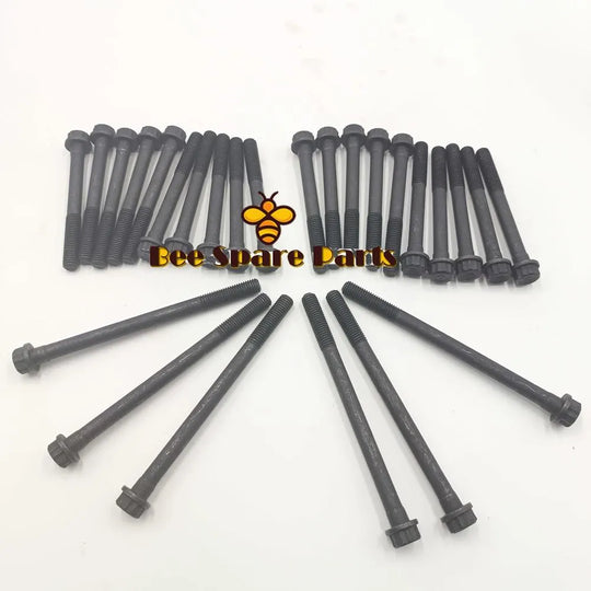 1 SET CYLINDER HEAD BOLT FOR MITSUBISHI ENGINE 6D14 6D14T 6D15 6D16 6D16T-BeeSpareParts