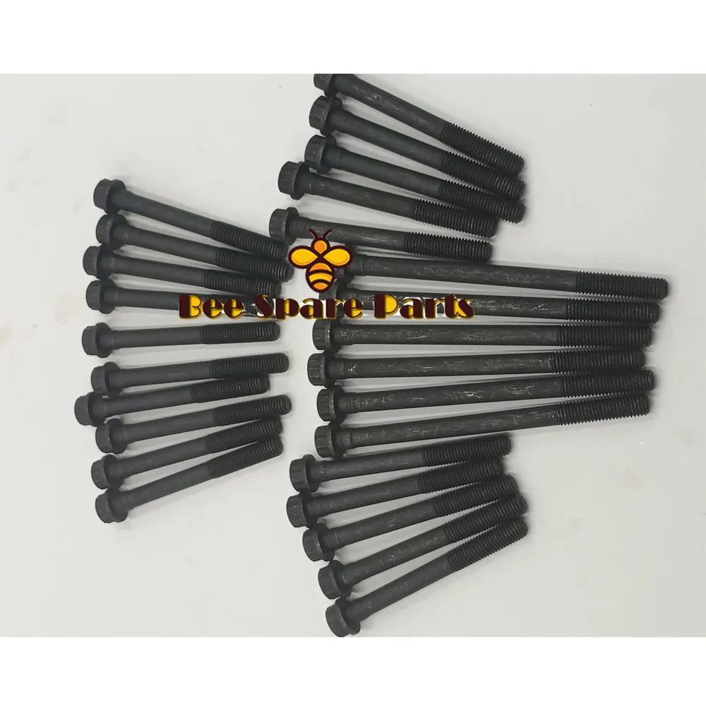 1 SET CYLINDER HEAD BOLT FOR MITSUBISHI ENGINE 6D14 6D14T 6D15 6D16 6D16T-BeeSpareParts