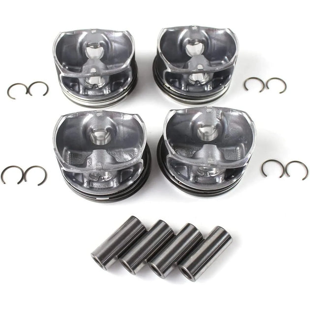 1 Set PISTON 2740300900 2740300117 A2740301617 INNER COOLING for MERCEDES BENZ E300 Glc300 Slc300 Sprinter van Slk300 M274 2.0L-BeeSpareParts