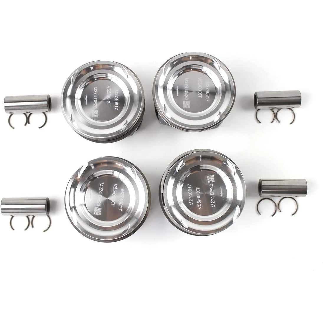 1 Set PISTON 2740300900 2740300117 A2740301617 INNER COOLING for MERCEDES BENZ E300 Glc300 Slc300 Sprinter van Slk300 M274 2.0L-BeeSpareParts