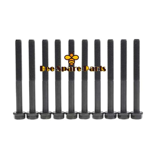 10 PCS CYLINDER HEAD BOLT 3920780 FOR CUMMINS ENGINE 4B 6B-Cylinder Head-BeeSpareParts
