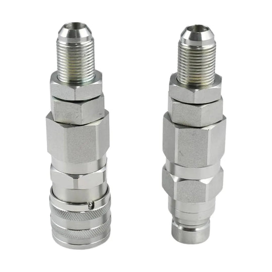 #10 JIC Thread 1/2" Flat Face Quick Connect Coupler Set For Bobcat Case GEHL NH-BeeSpareParts
