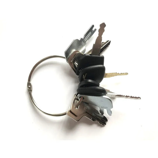 10 Keys Heavy Equipment / Construction Ignition Key Set Fit for Kubota Case JD-BeeSpareParts
