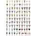 100 Keys Grand Construction Equipment Ignition Set Fits Many Brands / Excavator Digger Plant Tractor Loader 100pcs Key Set-Replacement Aftermarket Parts