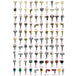 100 Keys Grand Construction Equipment Ignition Set Fits Many Brands / Excavator Digger Plant Tractor Loader 100pcs Key Set-Replacement Aftermarket Parts