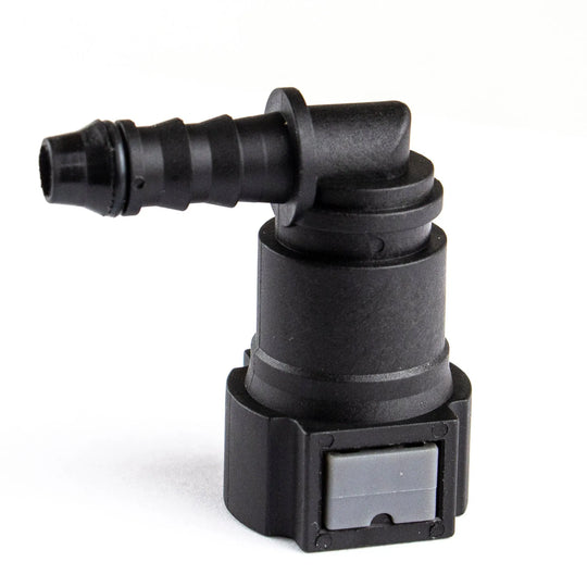 100pcs 9.89 ID 6 Curved Fuel Line Quick Connector Auto Parts Pipe Fittings Fuel Gasoline Filter Fitting Fuel Quick Connector-BeeSpareParts
