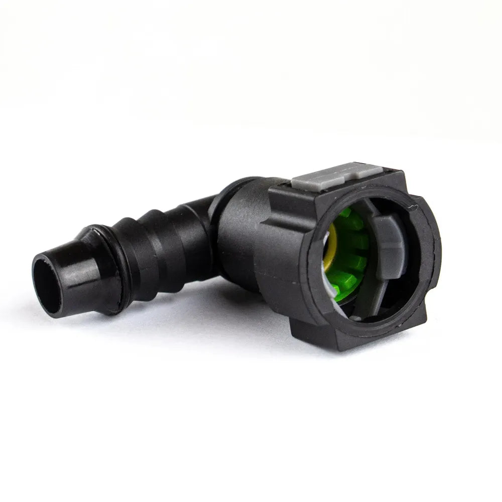 100pcs 9.89 ID 6 Curved Fuel Line Quick Connector Auto Parts Pipe Fittings Fuel Gasoline Filter Fitting Fuel Quick Connector-BeeSpareParts