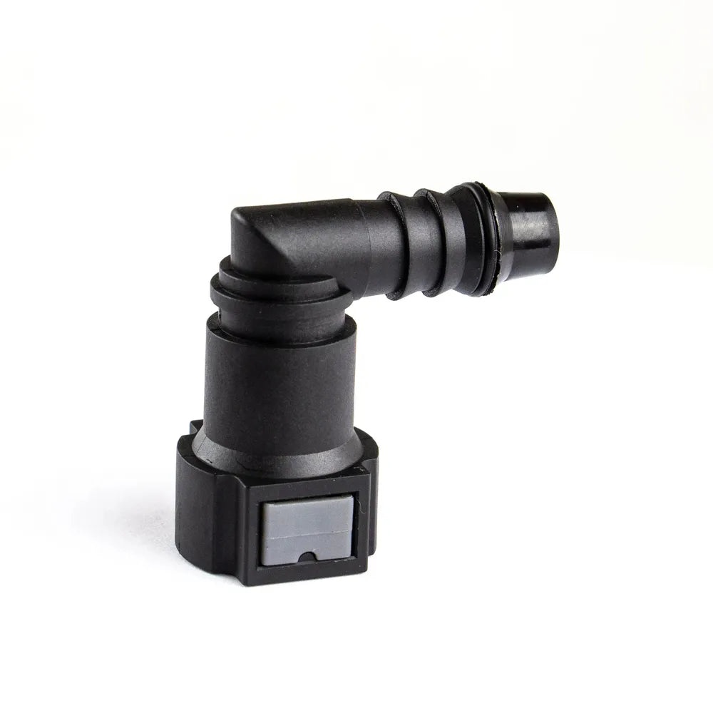 100pcs 9.89 ID 6 Curved Fuel Line Quick Connector Auto Parts Pipe Fittings Fuel Gasoline Filter Fitting Fuel Quick Connector-BeeSpareParts