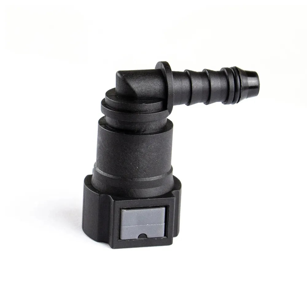 100pcs 9.89 ID 6 Curved Fuel Line Quick Connector Auto Parts Pipe Fittings Fuel Gasoline Filter Fitting Fuel Quick Connector-BeeSpareParts