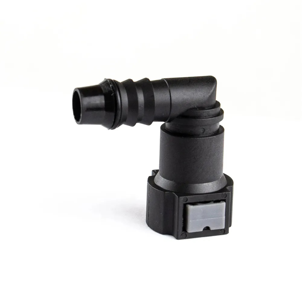 100pcs 9.89 ID 6 Curved Fuel Line Quick Connector Auto Parts Pipe Fittings Fuel Gasoline Filter Fitting Fuel Quick Connector-BeeSpareParts