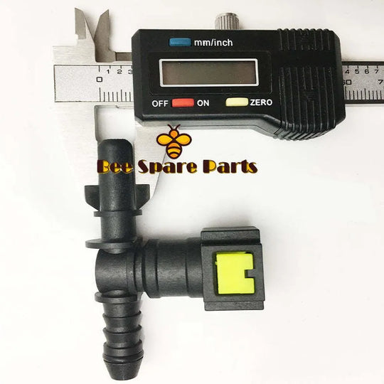 100pcs T-Type Coupling Fuel Quick Connector 7.89 ID6 T-Union Plastic Pipe Injector For Car Plastic Pipe-BeeSpareParts