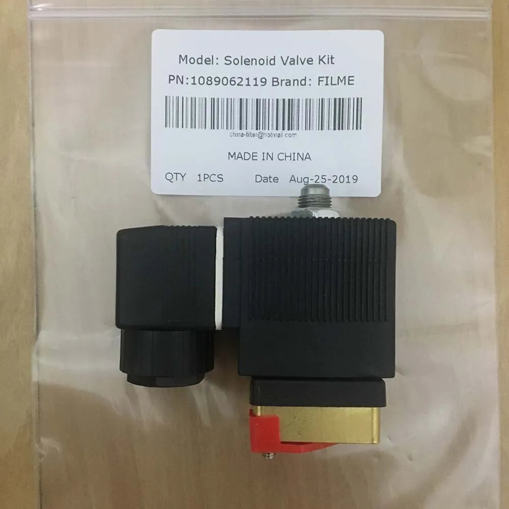 1089062119 Solenoid Valve for Atlas Copco Compressor 110V 16bar 1089-0621-19-BeeSpareParts