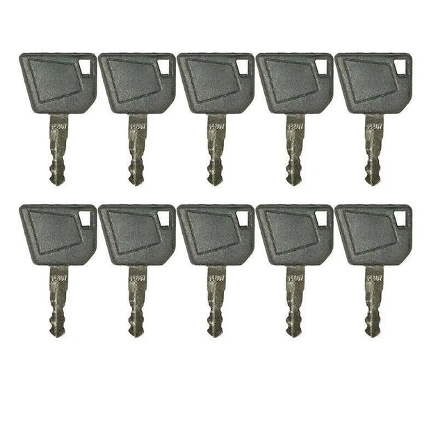10pcs Construction Ignition Key 14607 8035807 Fits Skytrak Telehandler-BeeSpareParts