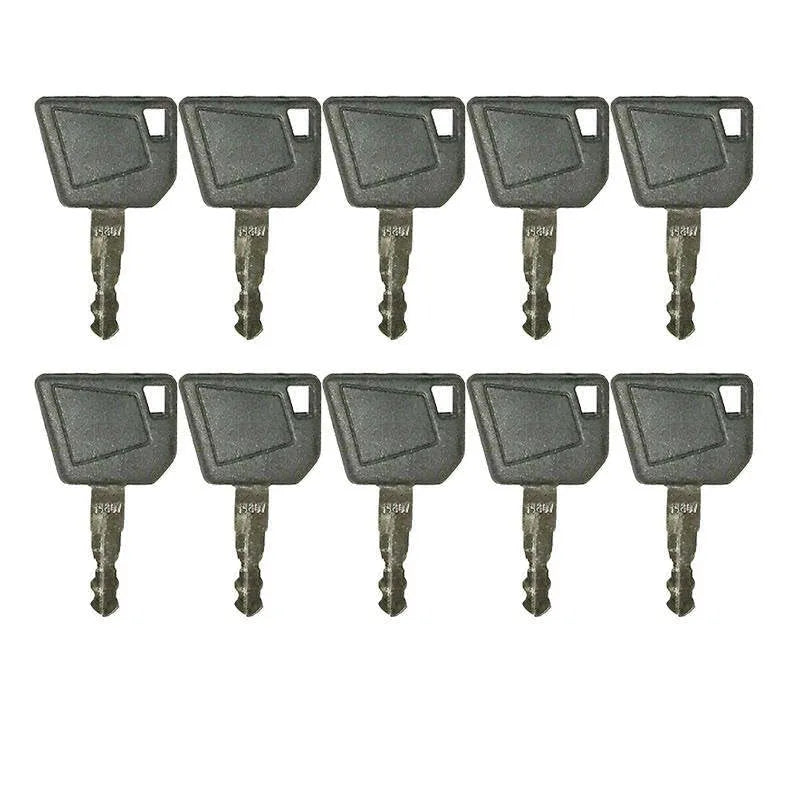10pcs Construction Ignition Key 14607 8035807 Fits Skytrak Telehandler-BeeSpareParts