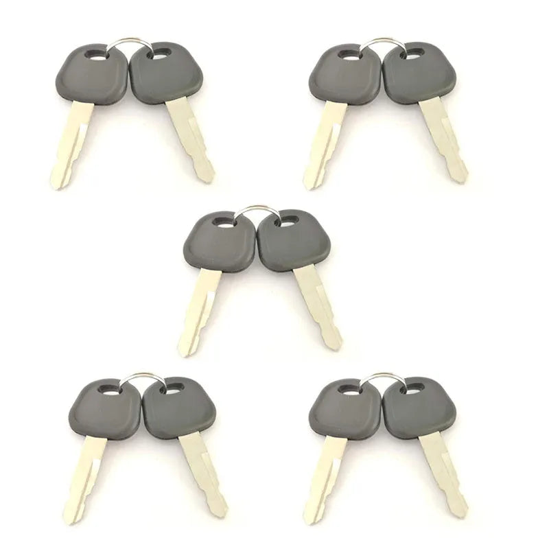 10pcs Construction Ignition Key 60022654 Fits Sany Excavator-BeeSpareParts