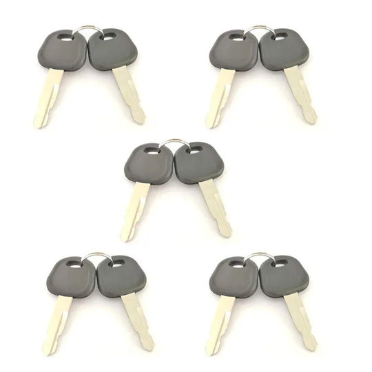 10pcs Construction Ignition Key 60022654 Fits Sany Excavator-BeeSpareParts