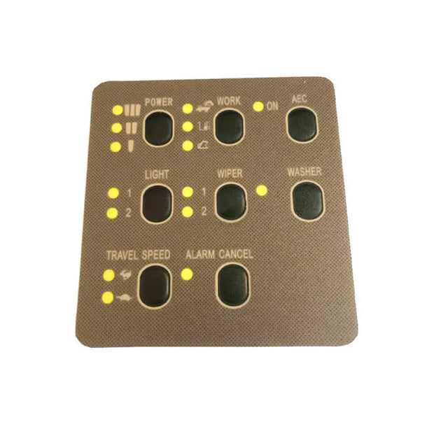 10PCS E320 sticker E320 Monitor Keypad Stickers 7Y-5500 monitor surface for CAT excavator 7Y5500-Replacement Aftermarket Parts