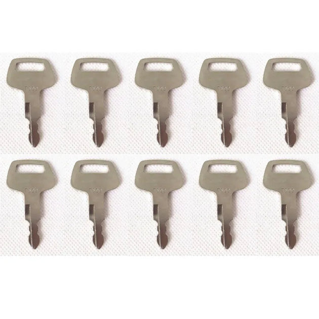 10pcs Heavy Equipment Ignition Key 26322-42311 T800 Fit For TCM Wheeled Loaders-Replacement Aftermarket Parts