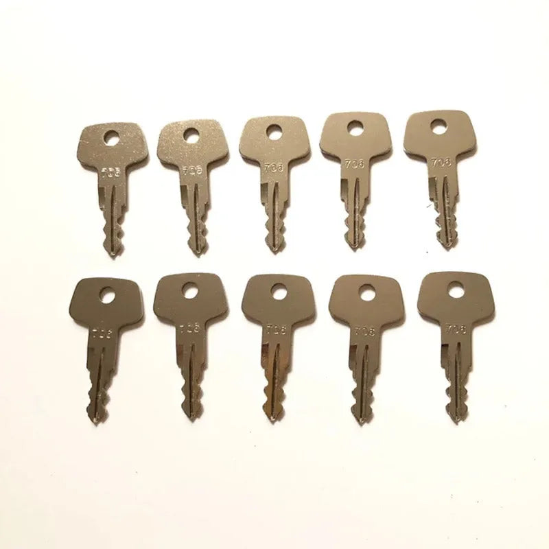 10pcs Heavy Equipment Key 706 For Liebherr-Replacement Aftermarket Parts