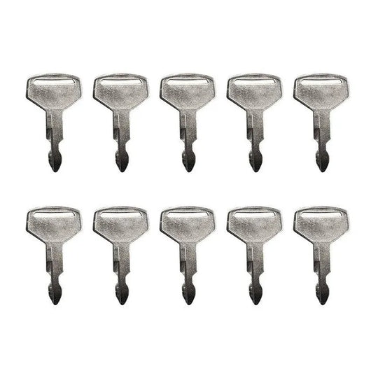 10pcs Heavy Equipment Key K250 2420Z1030D2 Fit Kobelco & Case Mini Excavator-Kawasaki Loader-BeeSpareParts