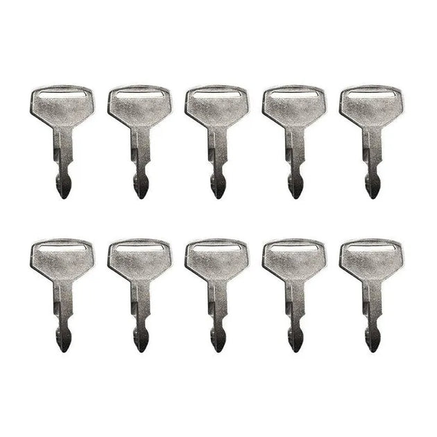 10pcs Heavy Equipment Key K250 2420Z1030D2 Fit Kobelco & Case Mini Excavator-Kawasaki Loader-BeeSpareParts